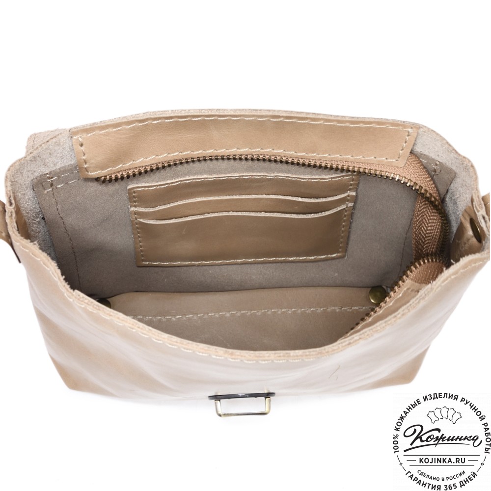  Кожаная сумка "Калифорния Нью" (бежевый)