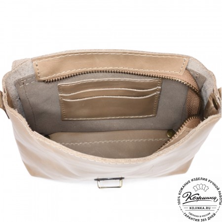  Кожаная сумка "Калифорния Нью" (бежевый)