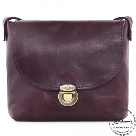  Кожаная сумка "Калифорния Нью" (бордо)