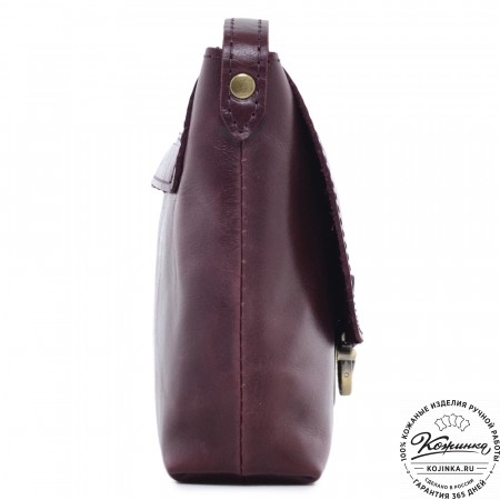  Кожаная сумка "Калифорния Нью" (бордо)