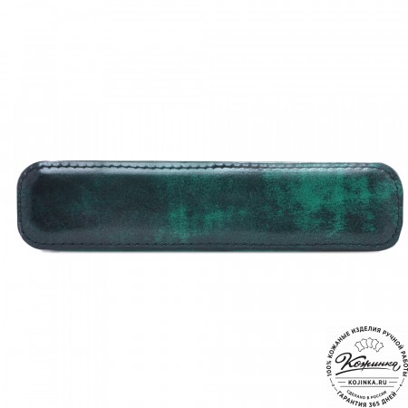  Кожаная сумка "Родос" (зеленый глянец) 