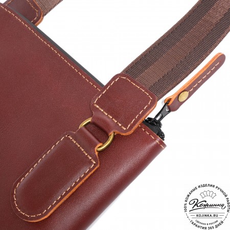 Кожаная сумка "Родос" (коричневая)