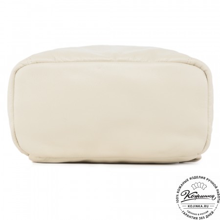  Кожаный рюкзак "Аргентум" (бежевый)