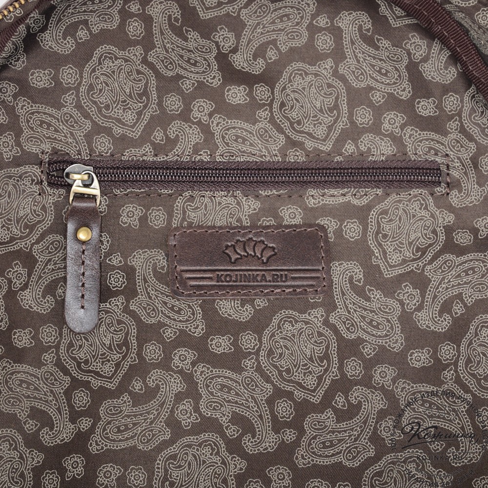  Женский кожаный рюкзак "Джессика" (темно-коричневый антик)