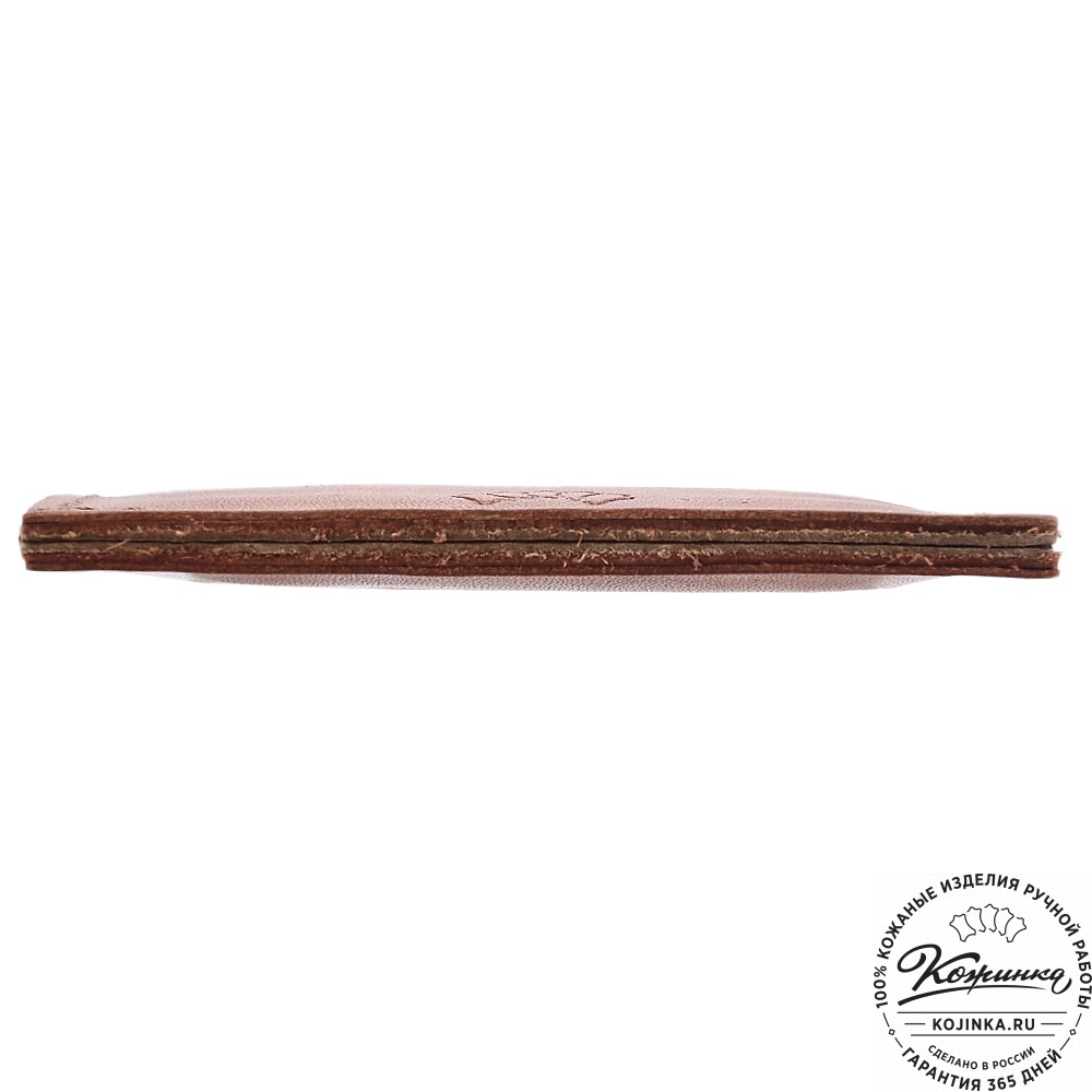  Кожаный картхолдер "Вавилон" (рыжий) 