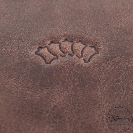  Кожаное портмоне Амстердам (темно-коричневый антик)