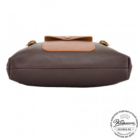 Кожаный рюкзак "Vogue" (темно-коричневый) 