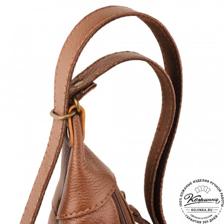 Женская кожаная сумка-трансформер "Ливадия" (коричневая) 
