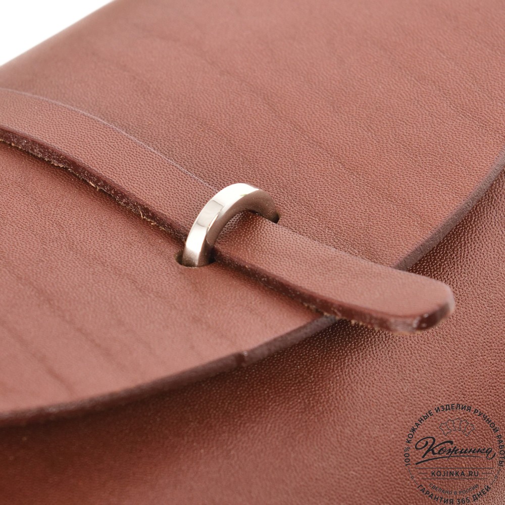 Женская кожаная сумка "Милла макси" (коньяк)