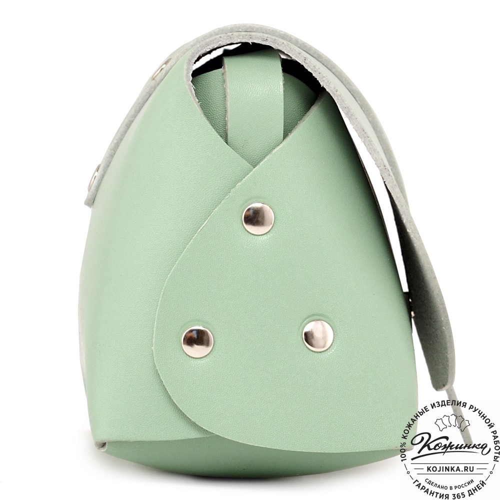 Женская кожаная сумка "Милла макси" (мята)