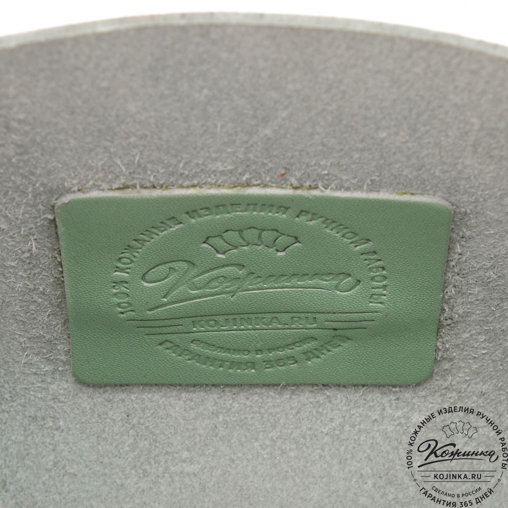 Женская кожаная сумка "Милла макси" (мята)