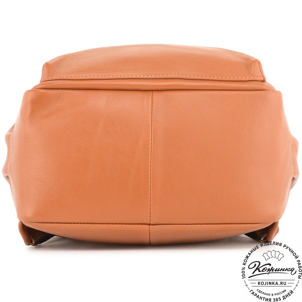 Кожаный рюкзак "Дунай" (рыжий)