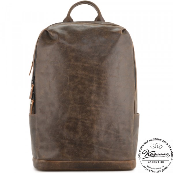 Кожаный рюкзак "Молибден" (коричневая наппа). фото 1