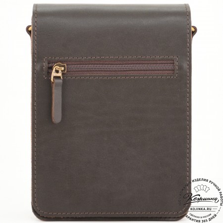 Кожаная сумка "Робин" (темно-коричневый)