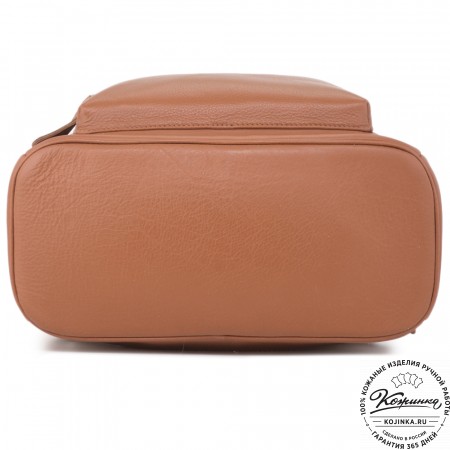 Кожаный рюкзак "Старк" (рыжий) 