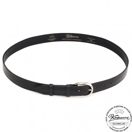  Кожаный ремень "Меган нью" (черный)