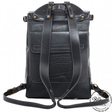 Кожаный рюкзак "Рафаэль""Ведьмак" (черный)