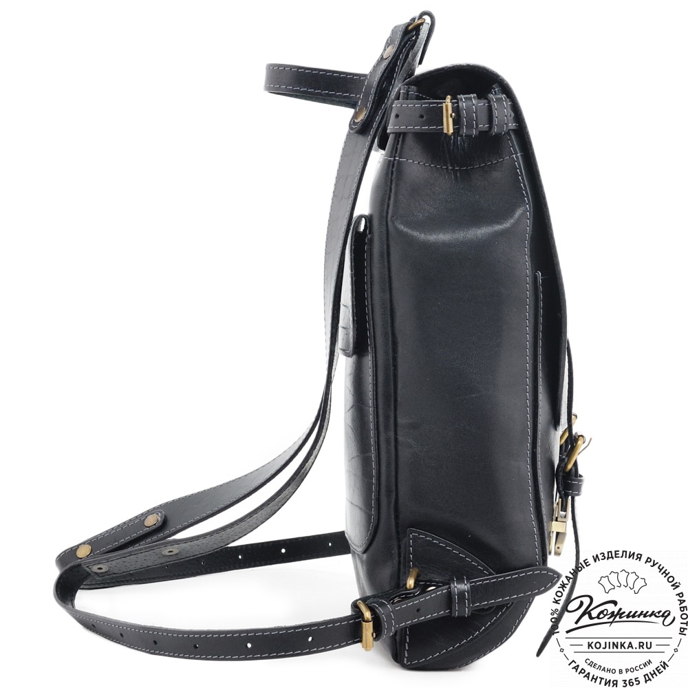 Кожаный рюкзак "Рафаэль""Ведьмак" (черный)