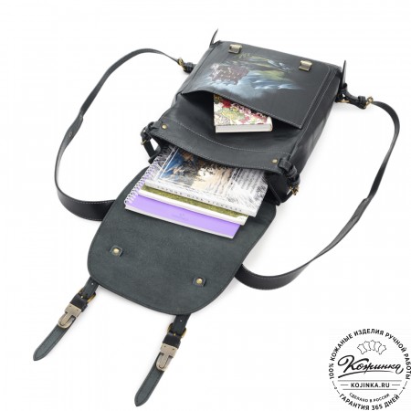 Кожаный рюкзак "Рафаэль""Ведьмак" (черный)