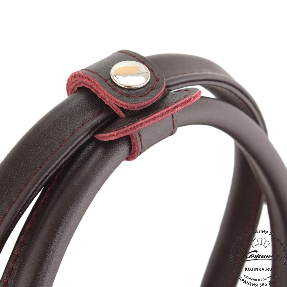 Кожаная женская сумка "Калипсо" (бордо)