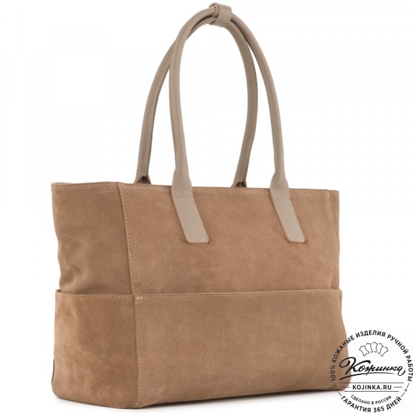 Кожаная женская сумка "Калипсо" (капучино). фото 1