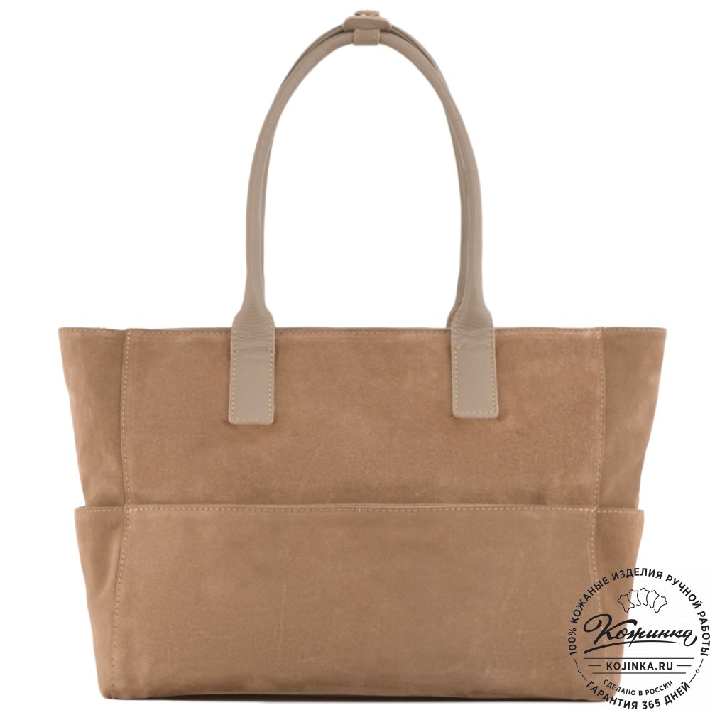 Кожаная женская сумка "Калипсо" (капучино)