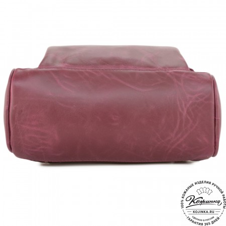 Кожаный рюкзак "Пандора" (бордо)