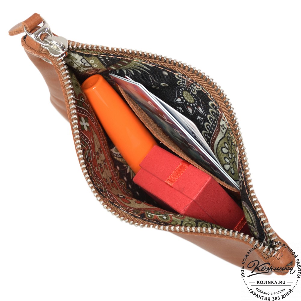 Женская кожаная сумка "Трио" (серый/бежевый/рыжий)