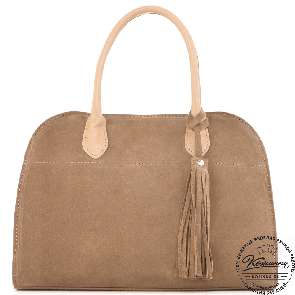 Женская кожаная сумка "Вирджиния" (капучино)