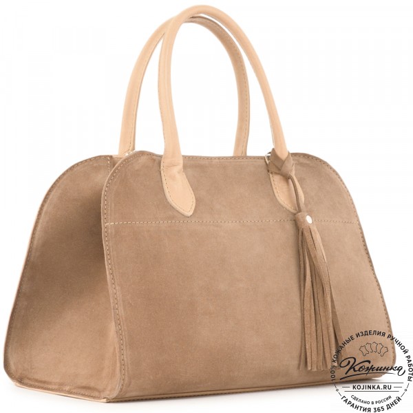 Женская кожаная сумка "Вирджиния" (капучино). фото 1
