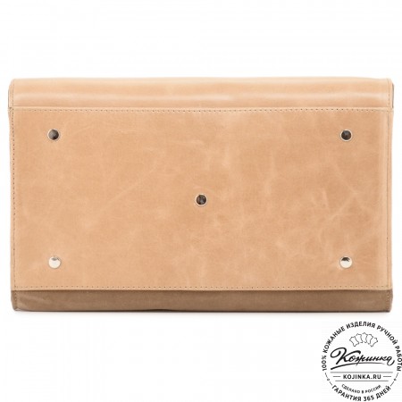Женская кожаная сумка "Вирджиния" (капучино)