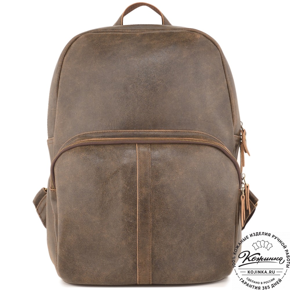 Кожаный рюкзак "Памела XL" (коричневая наппа)