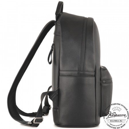 Кожаный рюкзак "Старк" (чёрный)