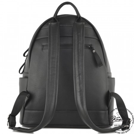 Кожаный рюкзак "Старк" (чёрный)