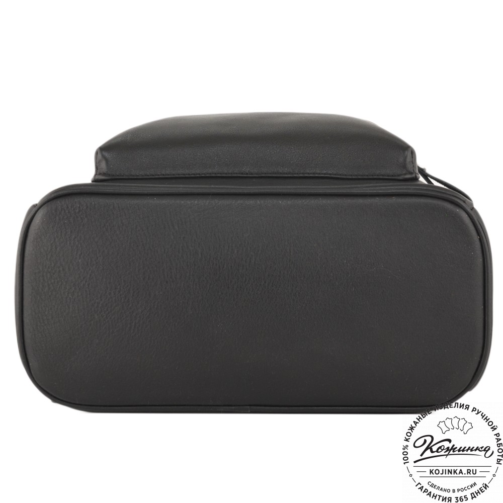 Кожаный рюкзак "Старк" (чёрный)