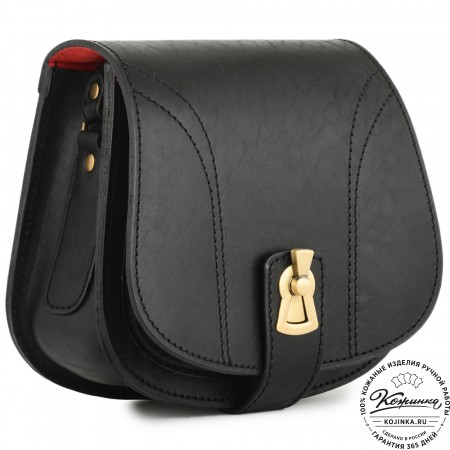 Кожаная сумка ручной работы "Джульетта-нью" (черная)