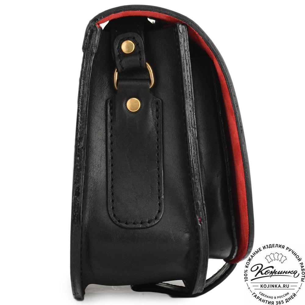 Кожаная сумка ручной работы "Джульетта-нью" (черная)