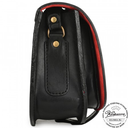 Кожаная сумка ручной работы "Джульетта-нью" (черная)