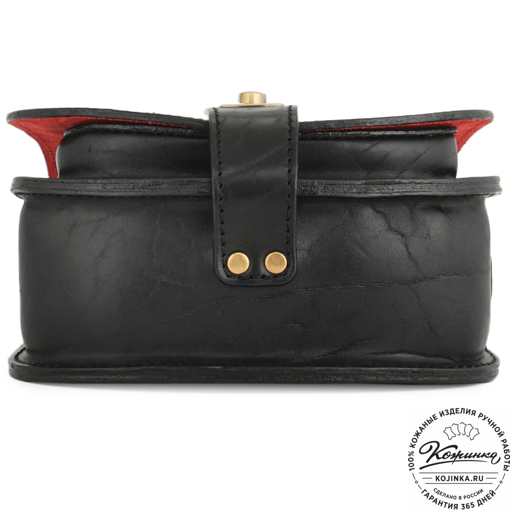 Кожаная сумка ручной работы "Джульетта-нью" (черная)
