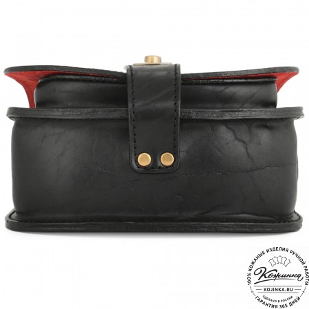 Кожаная сумка ручной работы "Джульетта-нью" (черная)