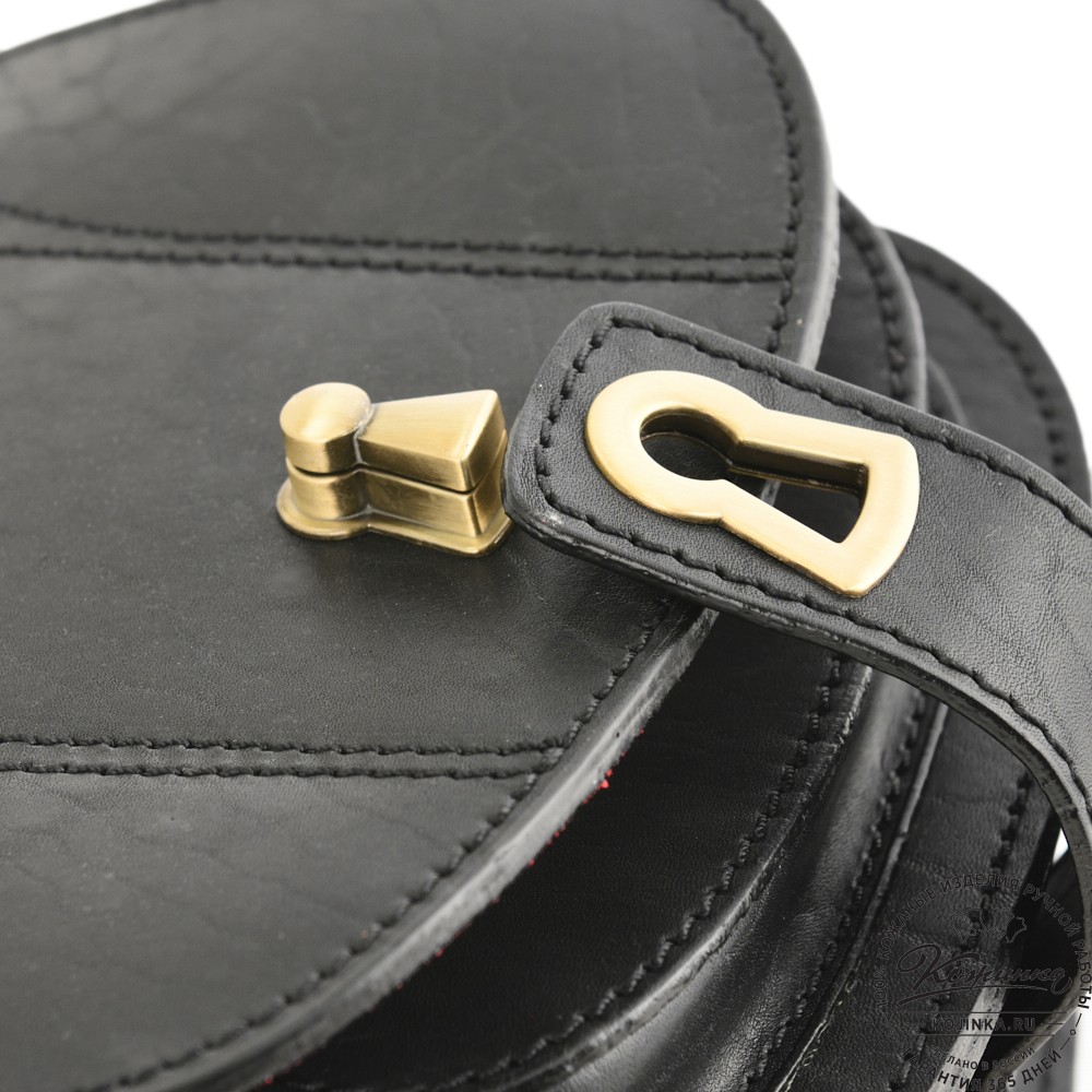 Кожаная сумка ручной работы "Джульетта-нью" (черная)