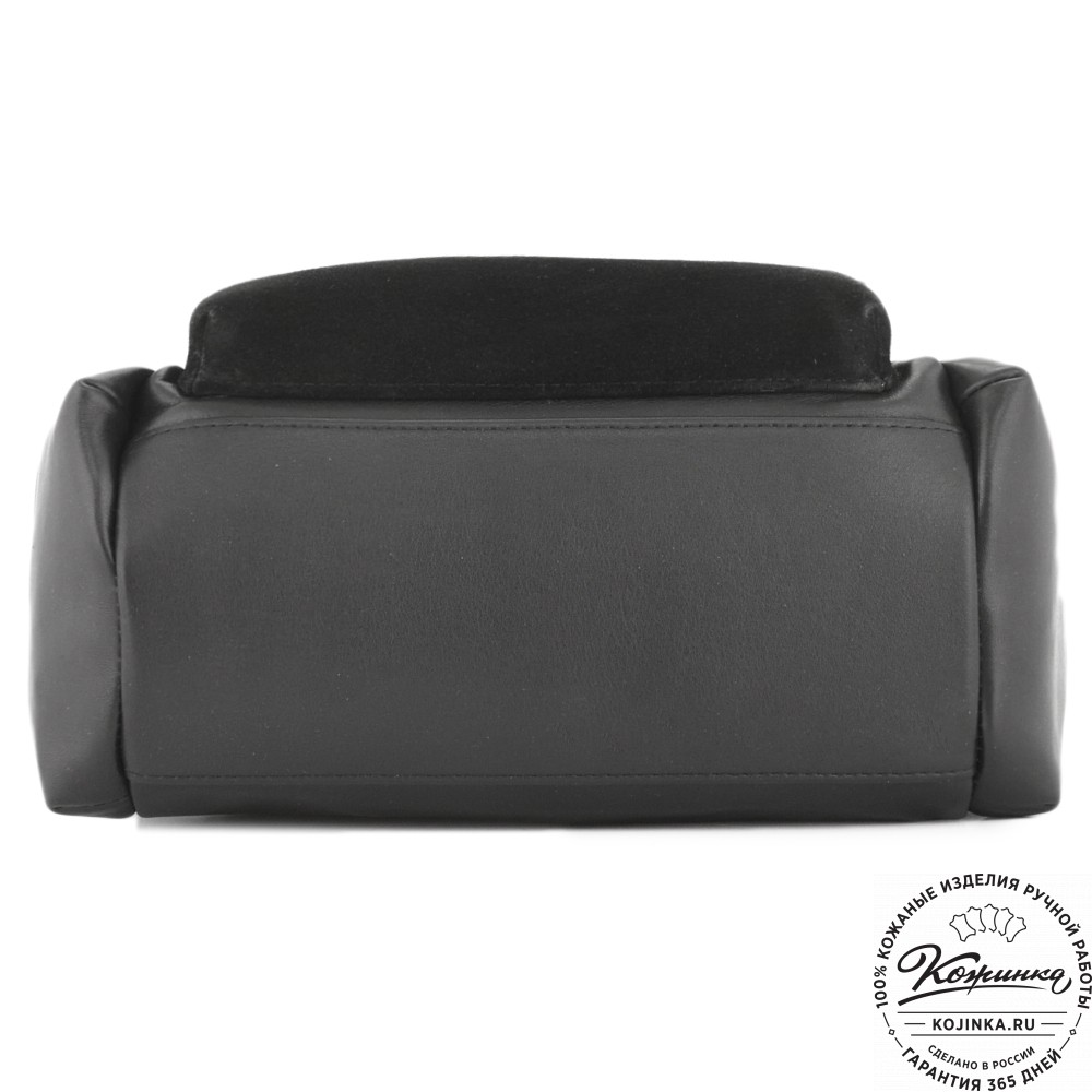 Женский кожаный рюкзак "Франческа" (черный)