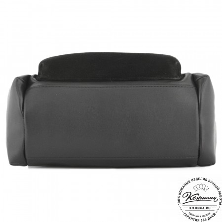 Женский кожаный рюкзак "Франческа" (черный)