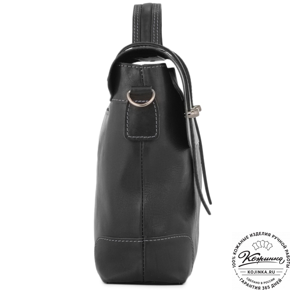 Кожаный портфель "Англетер" (черный)