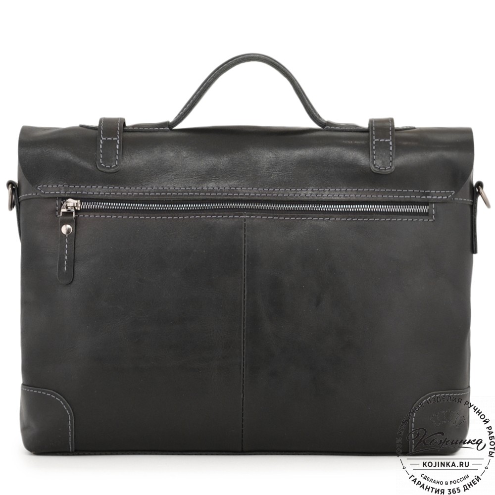 Кожаный портфель "Англетер" (черный)