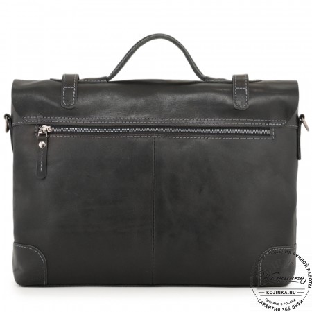 Кожаный портфель "Англетер" (черный)