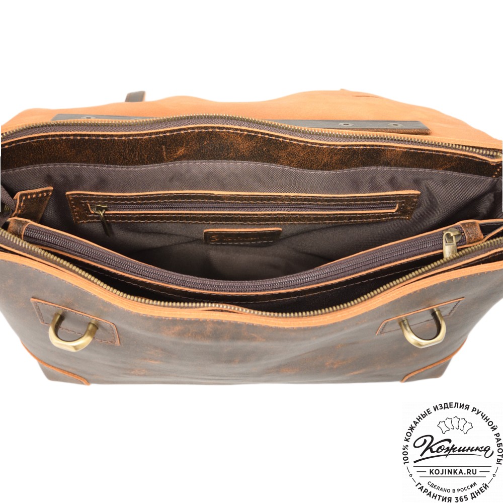 Кожаный портфель "Англетер" (коричневый эксклюзив)