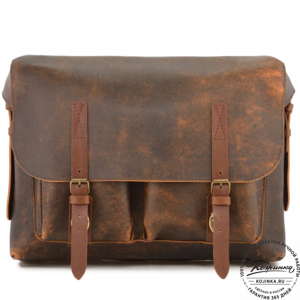 Кожаная сумка "Форман" (коричневый эксклюзив). фото 1