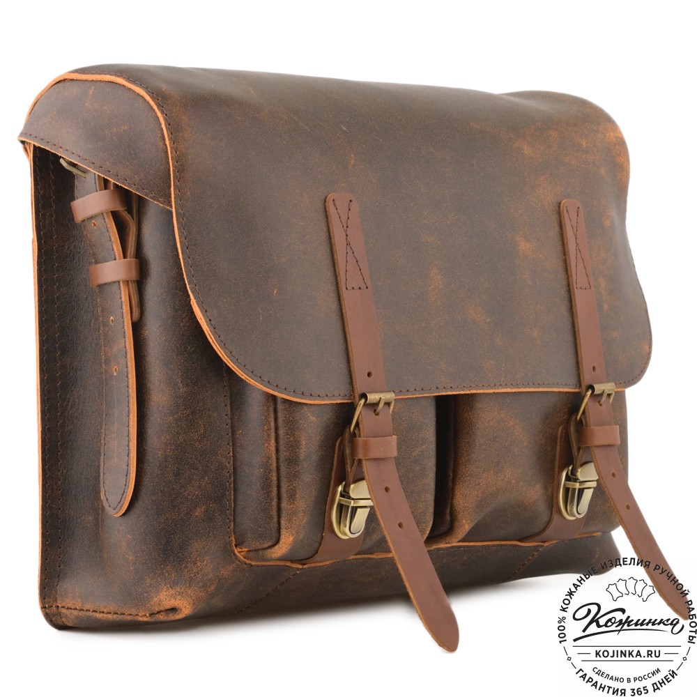 Кожаная сумка "Форман" (коричневый эксклюзив)