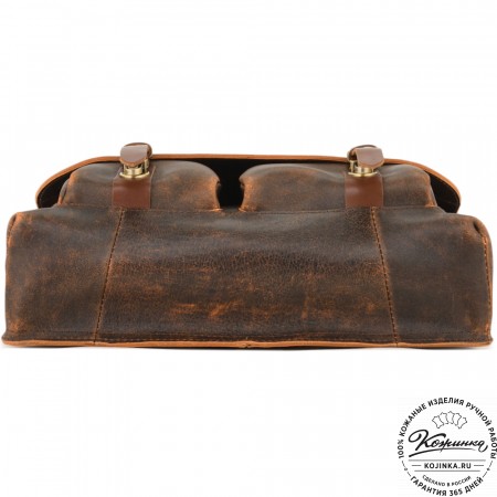 Кожаная сумка "Форман" (коричневый эксклюзив)